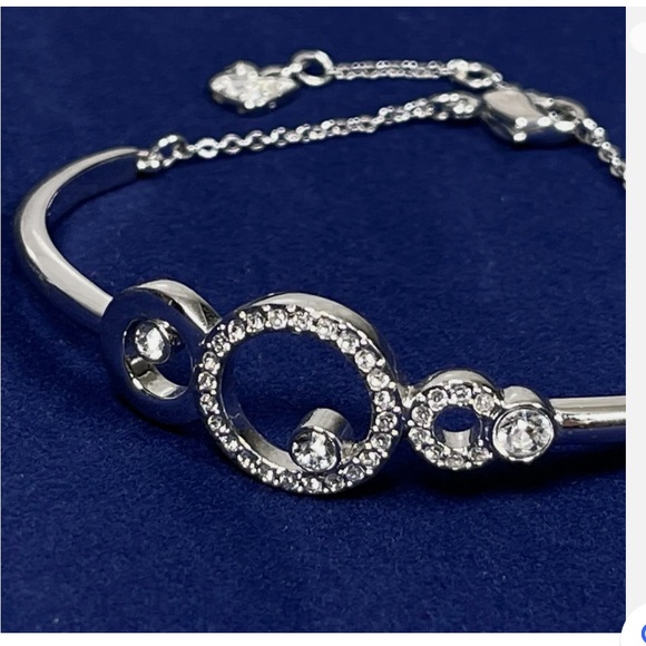 Swarovski Crystal Maskerade Bangle Rhodium Plated - Picture 3 of 4